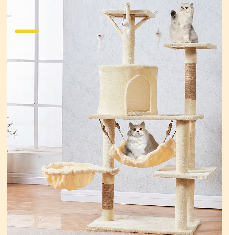 Cat Tree Scratching Post with Mouse 125CM