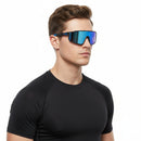 HD Polarized lens Sports Sunglasses Anti-Blue Ray Hydrophobic - Blue