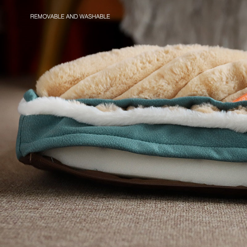 Plush and Velvet Waves Perfect Comfort Dog Bed