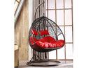 Dealonlinenz cushion pad seat set for double hanging basket chair, soft fabric with plush padding, ideal for outdoor seating comfort