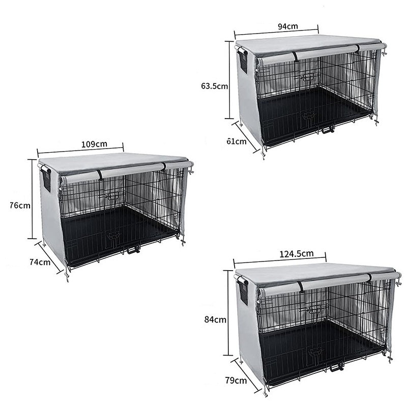 Waterproof Oxford Cloth Dog Crate Cover 3 Sizes Optional