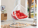 Dealonlinenz cushion pad seat set for double hanging basket chair, high-quality fabric and comfortable padding.