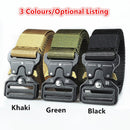 Tactical Belt Military Hiking Nylon Web Rigger Work Belts