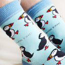 Save the Puffins Bamboo Socks