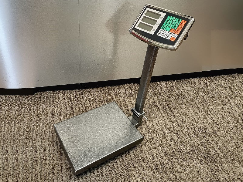 HEAVY DUTY STEEL 150KG LCD Digital Platform Scale Water-resistant