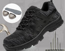 Steel Toe Work Shoes Anti Piercing Lightweight Sneakers Hiking Shoes