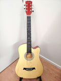 WOOD PATTERN 38" Wooden Acoustic Guitar