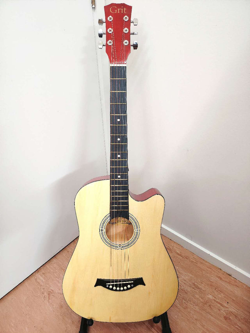 WOOD PATTERN 38" Wooden Acoustic Guitar