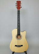 WOOD PATTERN 38" Wooden Classical Guitar Nylon String Natural