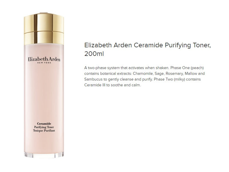 Elizabeth Arden, Ceramide, Purifying Toner, 200ml, (BOX)