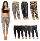 3 pcs Tight Yoga Running Sport Pants Cropped Leggings Fitness Trouser