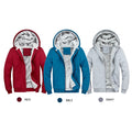 Fleece Lining Thermal Hood Jacket Size