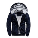 Fleece Lining Thermal Hood Jacket Size S-2XL