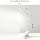 USB Rechargeable LED Desk Table Touch Lamp Adjustable Clip Reading Light