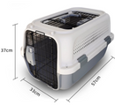 Two-Door Top-Load Hard-Sided Pet Travel Carrier Dog Cat Airline Carrier
