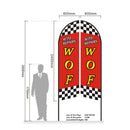 WOF 3.4M SET- Pre-print Double Sided Feather Banner Flag Business Commersial 3M SET