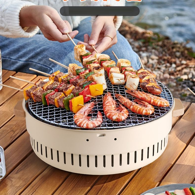 Charcoal Barbecue Gril Portable Charcoal BBQ Grill Stove Home Party Outdoor