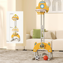 142CM Kids Basketball Hoop Stand Height Adjustable Water Base - White