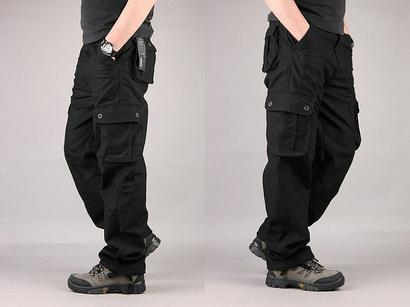 Cargo Pants Outdoor Solid Color Trousers Hiking Work Pants