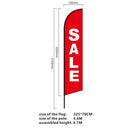 "SALE" Flag sign 4m with Ground Drill
