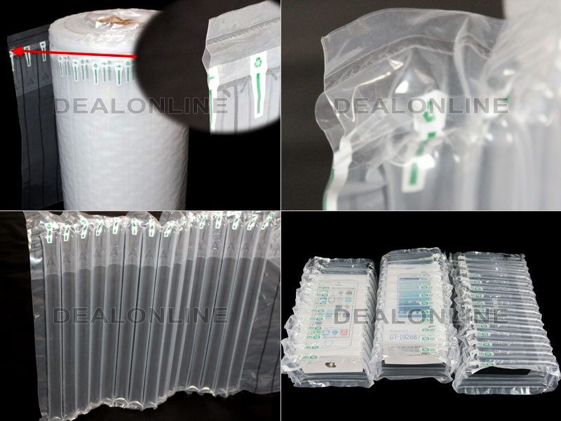 20cm*10M Air Columns Cushion Packaging Wrap with 1 Free Manual Air Pump