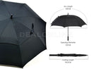 Navy Double-Canopy Umbrella Windproof 150CM Large Auto-Open +Cover