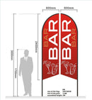 BODY & PAINT Pre-print Double Sided Feather Banner Flag Business Commersial