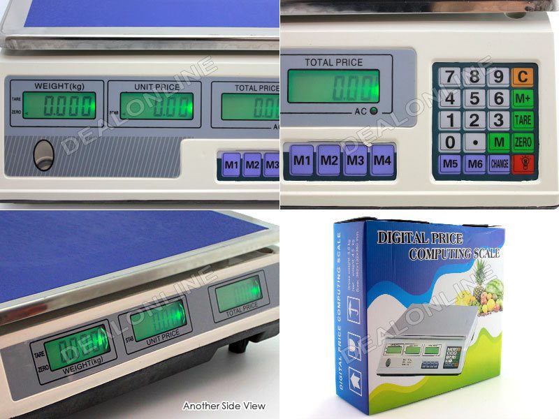 Scale Rechargeable 40KG/5G Digital Pricing LCD with Light