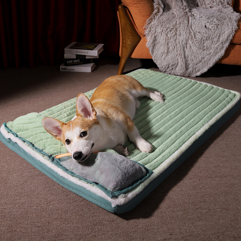 Plush and Velvet Waves Perfect Comfort Dog Bed