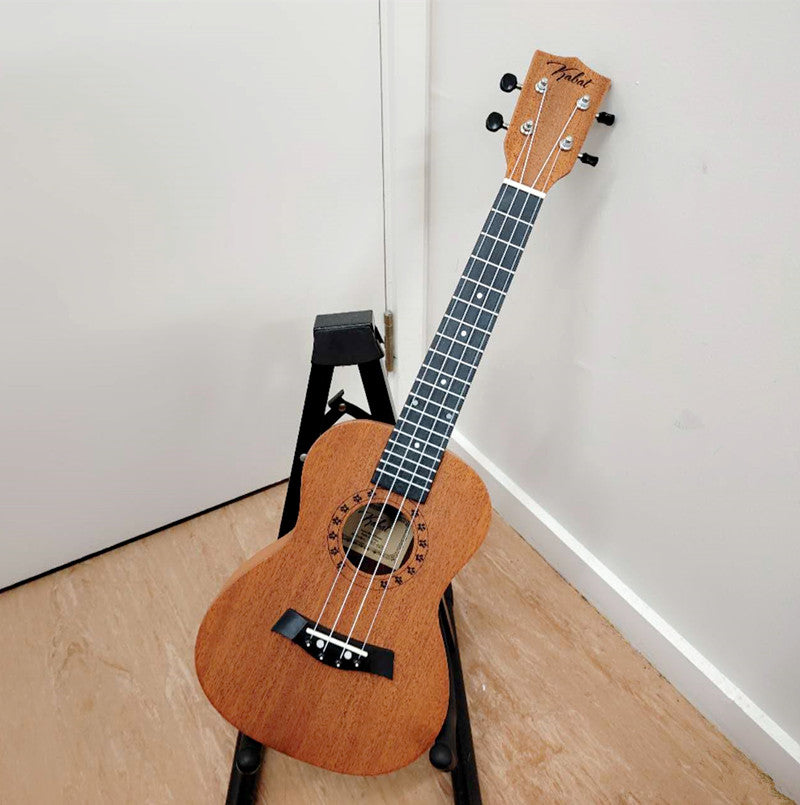 23" Student Soprano Ukulele Fitted Wooden Guitar - WOOD PATTERN