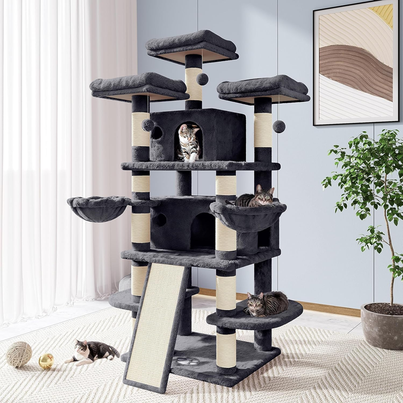 162CM Cat Tree House Scratching Post Condo