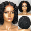 Curly Wavy Short Wigs Dark Black Ladies Synthetic Costume Hair