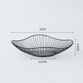Leaf shaped wire metal fruit bowl decorative fruit basket by Deal Online NZ