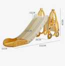 Kids slide with basketball hoop by dealonline.co.nz, featuring a colorful plastic slide and a small basketball for active play.