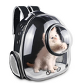 Pet Backpack Carrier Dog Cat Travel Clear Front