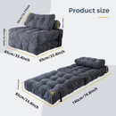 Folding Sofa Convertible Comfy Foam Couch Bed Foldable Mattress