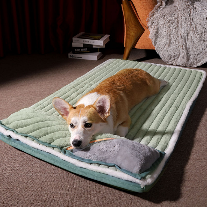 Plush and Velvet Waves Perfect Comfort Dog Bed