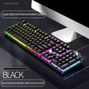 Full-Size Gaming Keyboard with Backlight USB Wired Office Keyboard