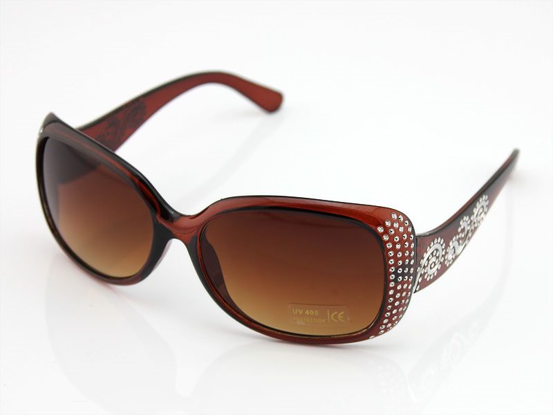 Women's Stylish Frame Sunglasses JK9217 BROWN
