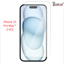 iPhone 15 Pro Max Glass Screen Protector (2 pack)
