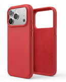 iPhone 17 Pro Red Silicone Case – Soft Protective Cover