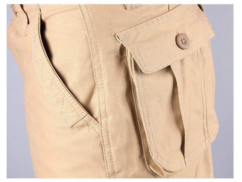 Cargo Pants Outdoor Solid Color Trousers Hiking Work Pants