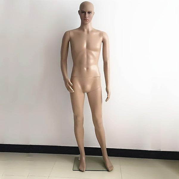 185CM Realistic Male Mannequin Metal Stand Base Makeup Detachable Body Parts