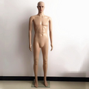 Dealonlinenz 185cm realistic male mannequin with metal stand and detachable body parts for display or photography.