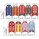 BAR Pre-print Double Sided Feather Banner Flag Business Commersial