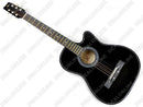 BLACK 38" Wooden Acoustic Guitar