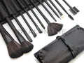 12PCS Makeup Brushes Kit with Black Roll-Up Pack