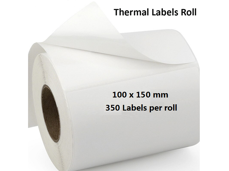 1 Rolls Premium 100x150mm Direct-thermal labels 350pcs/roll Self Adhesive Labels