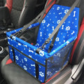 Waterproof Pet Cat Dog Car Seat Cover - Blue Pawn Bone