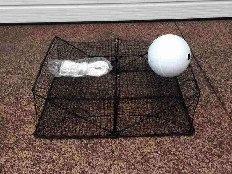 Crab Trap Collapsible + White Foam Float Ball